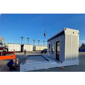 Double combined expandable container house