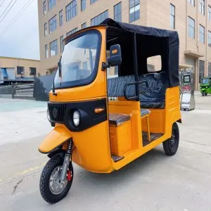 Electric  Passenger Tricycle Yellow Tuk Tuk Vehicles  S2-2600 (Iron Frame)