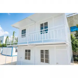 Double combined expandable container house